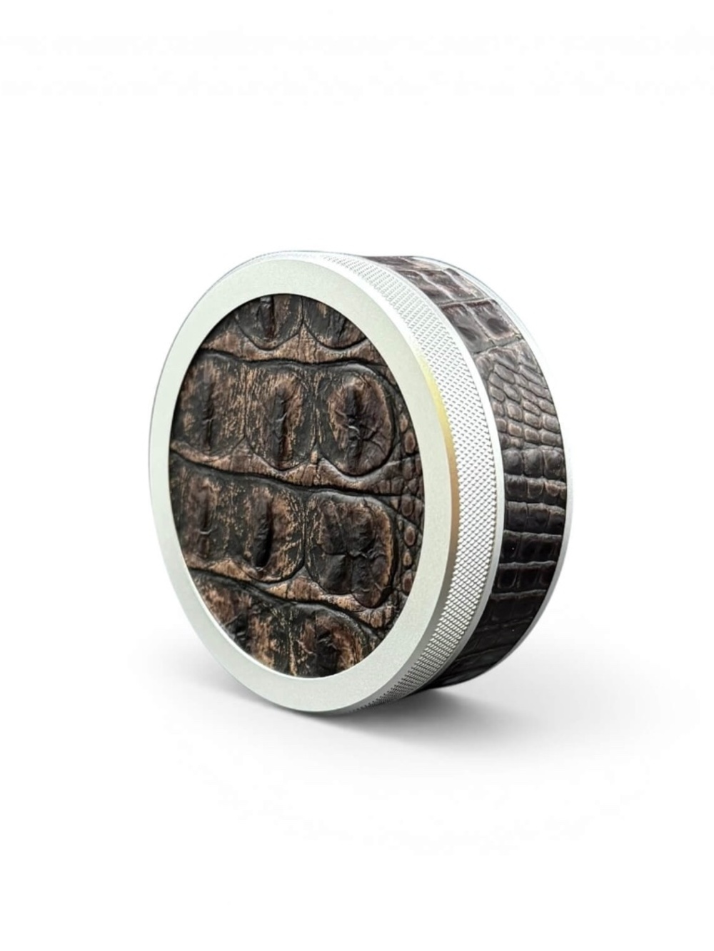 Discreet Everyday Carry Storage Can | 100% Genuine Leather | Anodized Aluminium